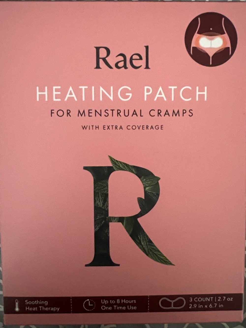 Pink Heating Patch for Menstrual Cramps